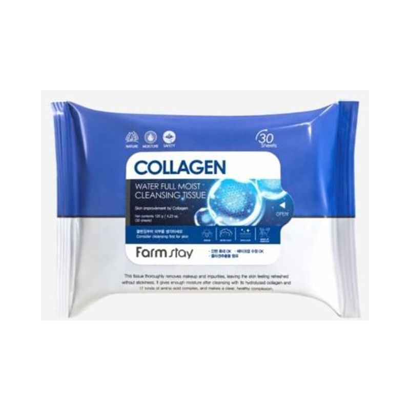 Farmstay Collagen Water Full Moist Cleansing Tissue