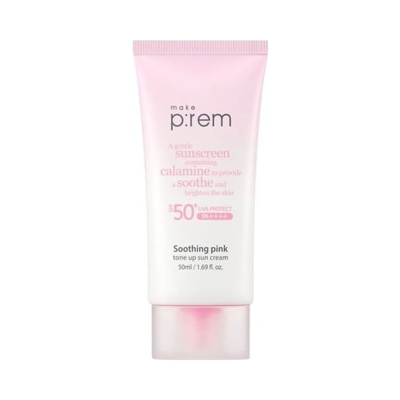 make p:rem Soothing Pink Tone Up Sun Cream